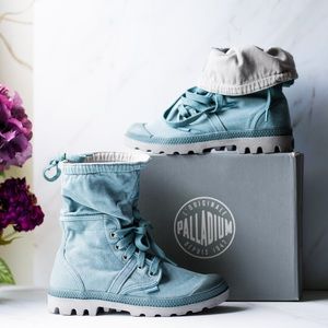palladium pallabrouse gator smoke blue/vpr